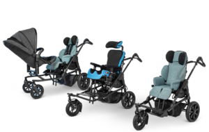 Bingo Evo and Bingo Spex Strollers with SWITCH attachement, next to BINGO sibling seat carrier