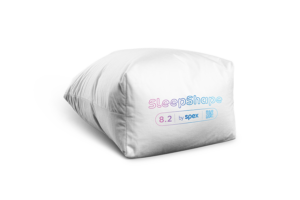 SleepShape Cushion 8.2 (wedge) shown with white comfy cover.