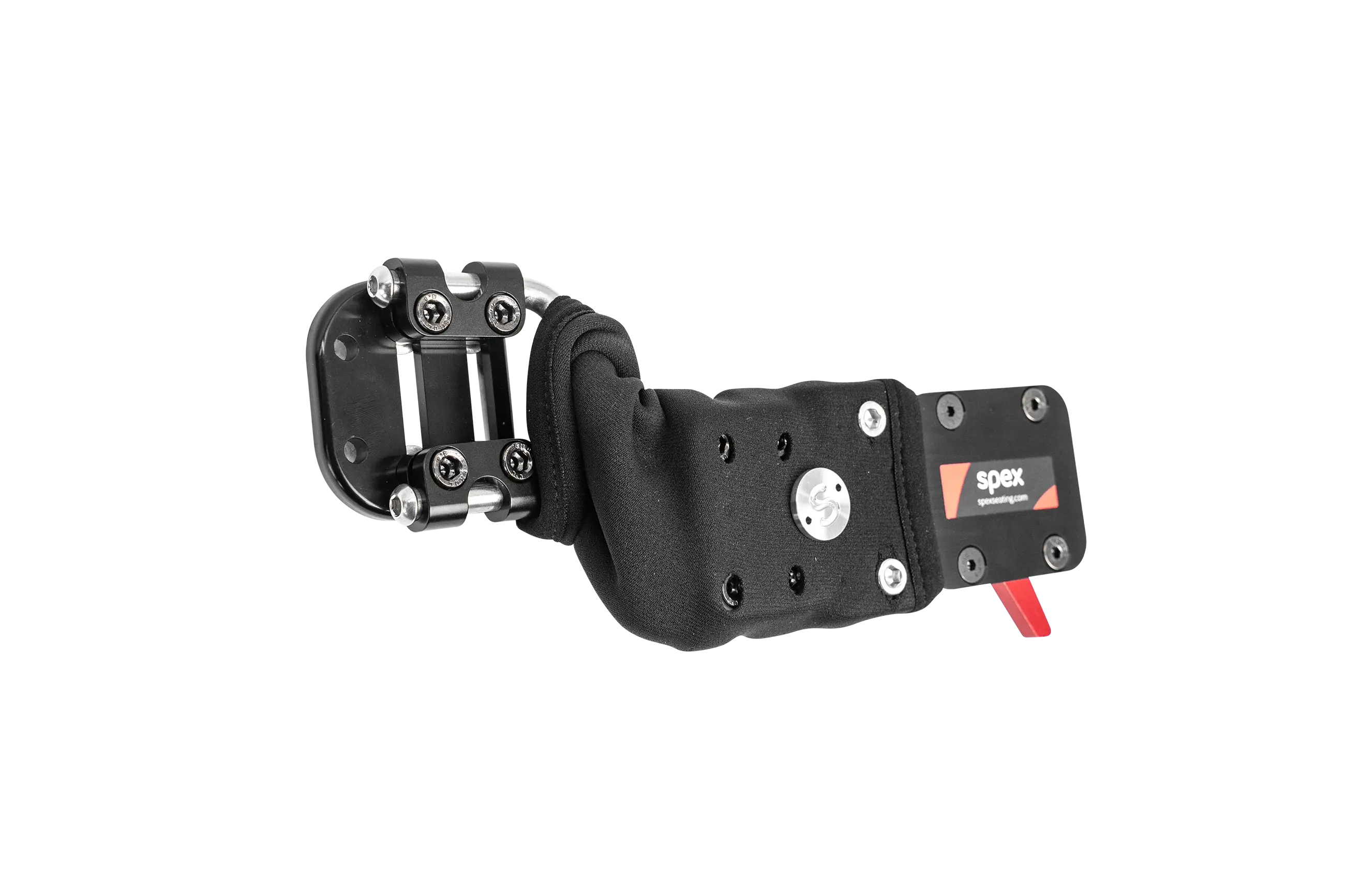 webp-1266-2621-200-L Spex Cane Mounted Quick-Release Lateral Bracket, Swing-Away LHS