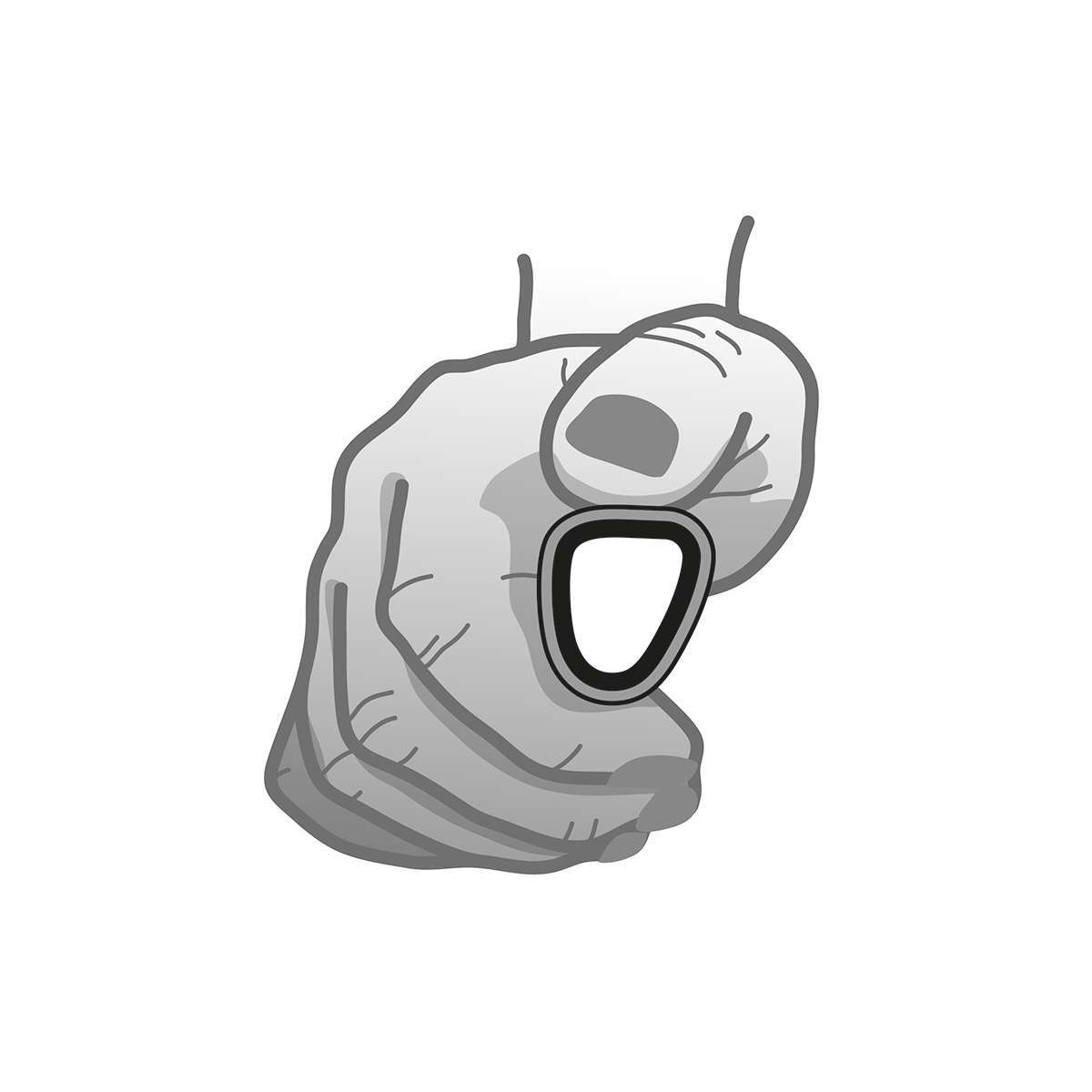 Sketch of human hand in a fist position, showing the ergonomics of grasping the Carbolife CURVE Tetra-Grip Wheelchair Rim.
