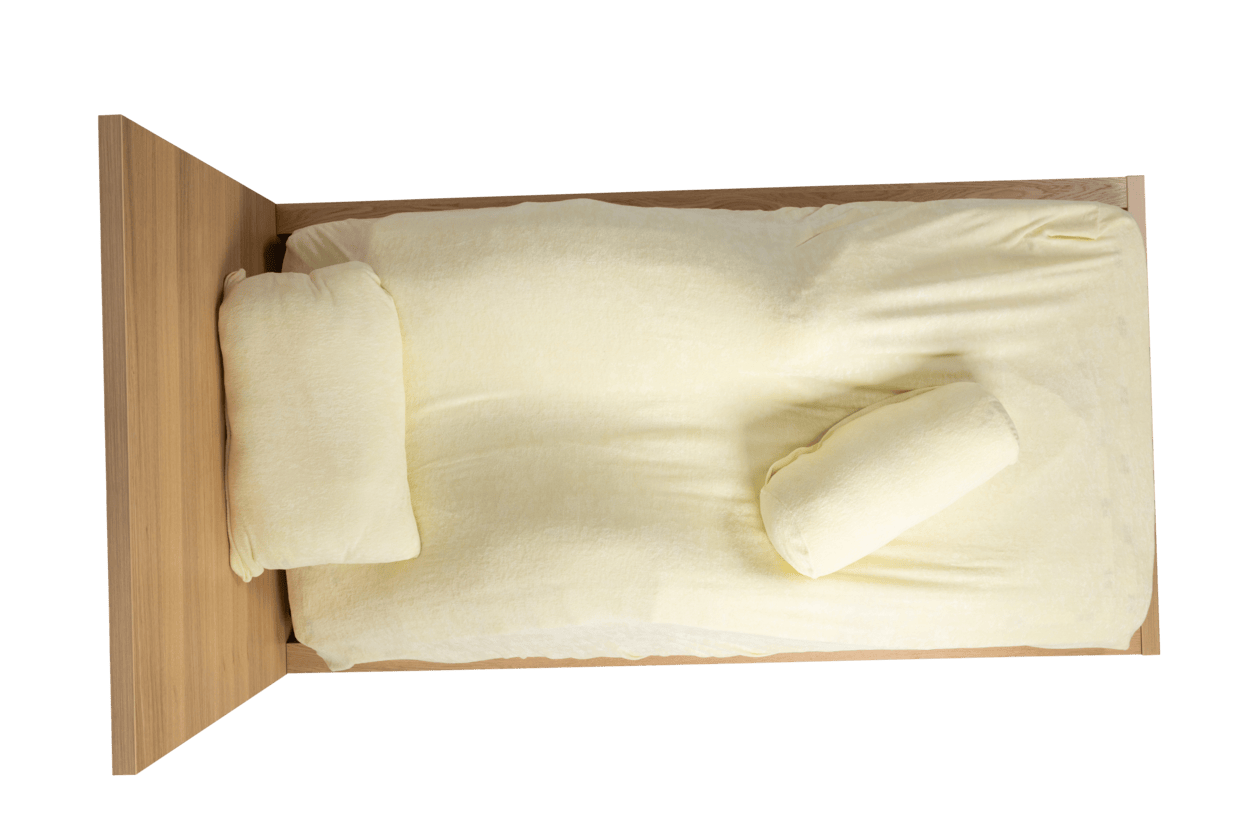 90-degree-Laterals-on-side-Roll-Pillow-under-Fitted-Sheet-Terry-Towling-and-Roll-Pillow-