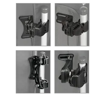 four hardware options that attach to medifab products