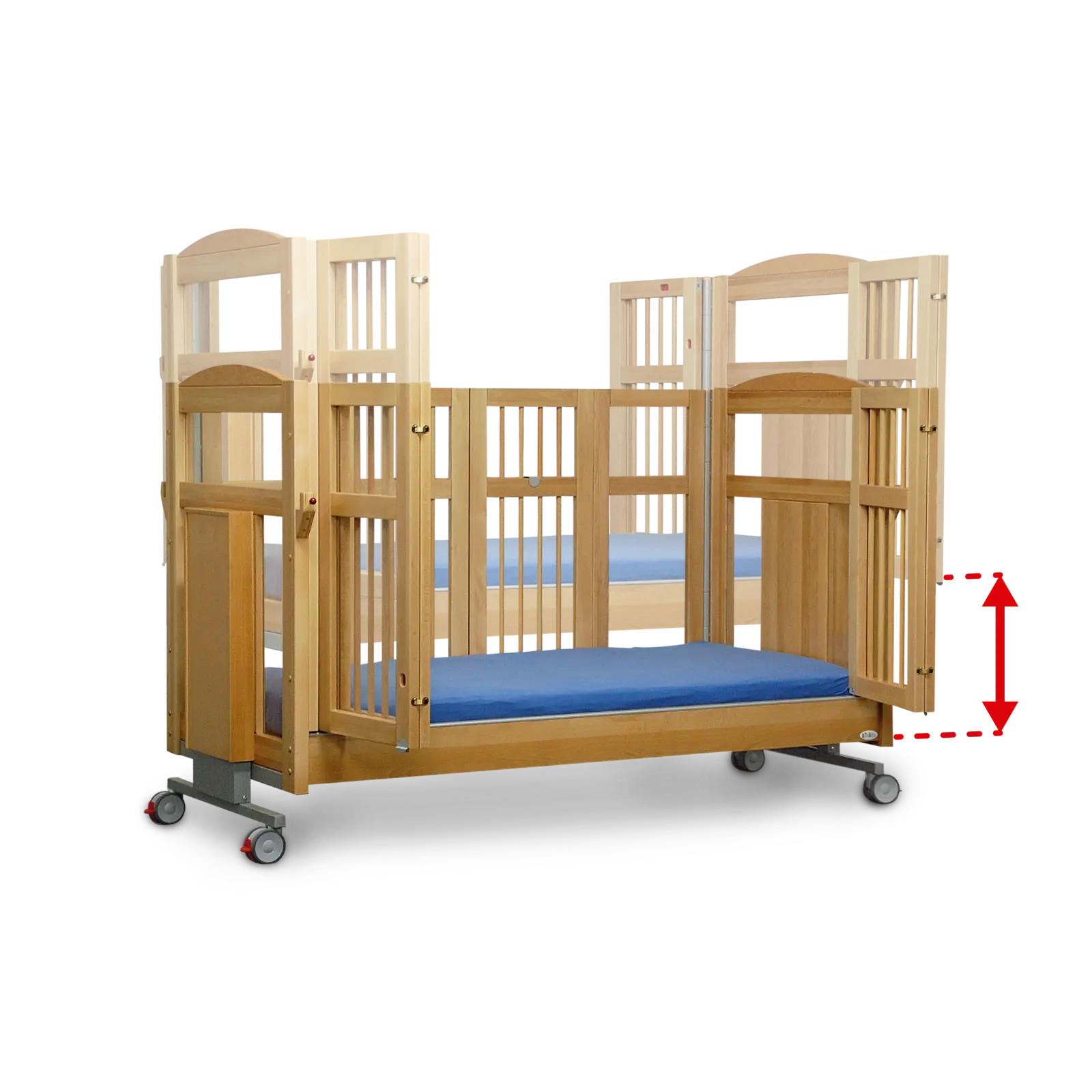 Height-Adjustable Lying Surface