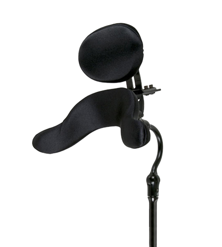wheelchair head support types occipital pad suboccipital block forehead strap